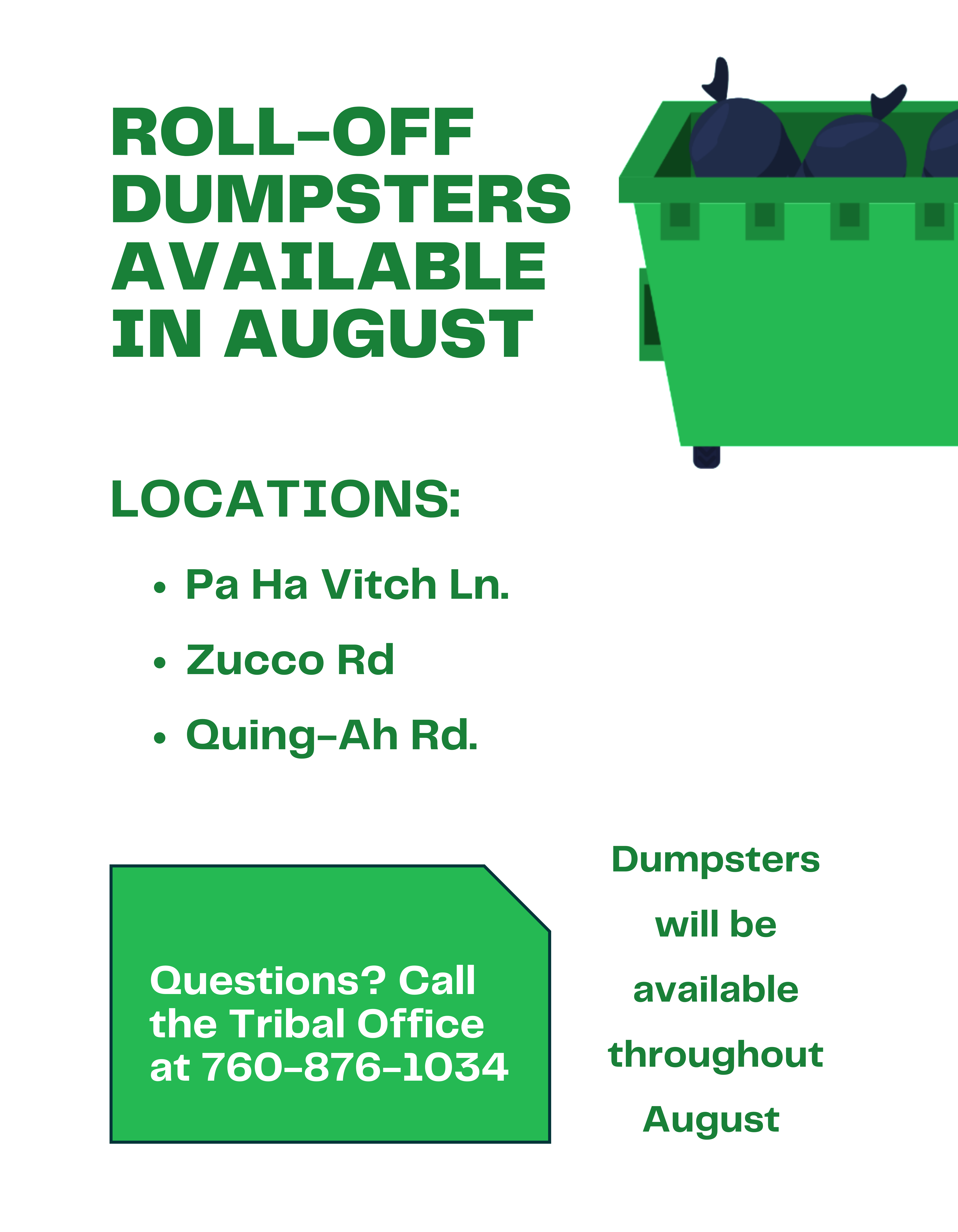 Roll-off Dumpsters Flyer